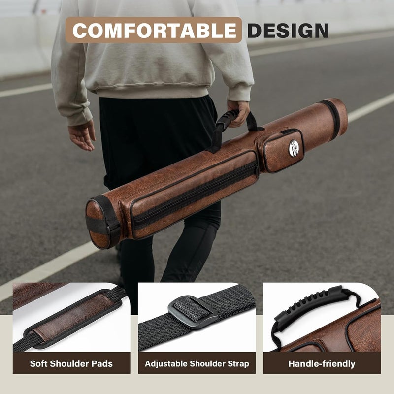 Trymaker Pool Cue Case, 2x2 Pool Stick Case (Not for 3/4) – Hard Billiard Bag for 2 Sticks, Billiard Accessories - Image 5